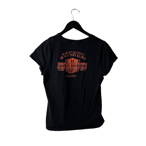 Harley Davidson Florida T Shirt Womens Black Medium M Made In USA Graphic Tee - Picture 3 of 16